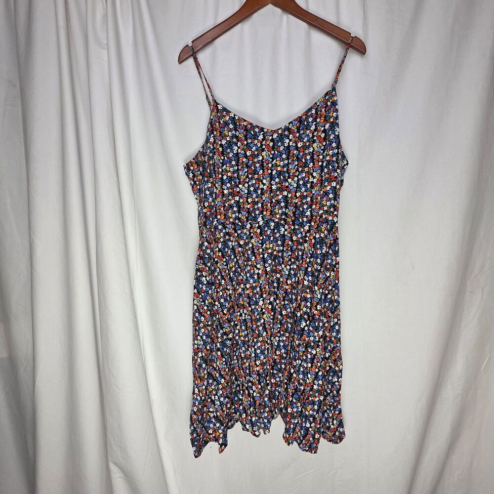 Gap Floral Sundress Sz XL Fit And Flare Cami European Summer Feminine Coquette